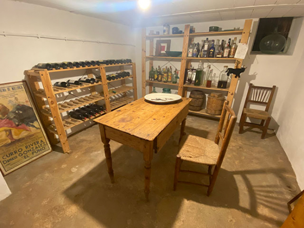 Vista del sótano en la propiedad