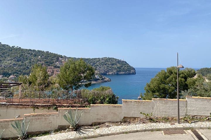 Terraza con impresionantes vistas al mar Mediterráneo