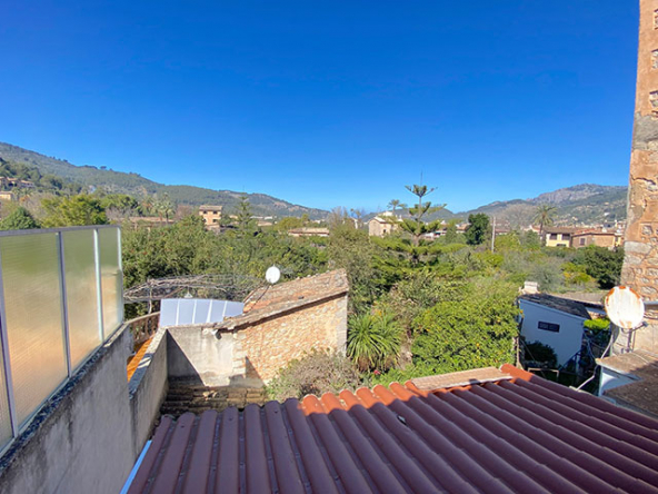 Terraza exterior con vistas al jardín