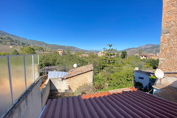 Terraza exterior con vistas al jardín